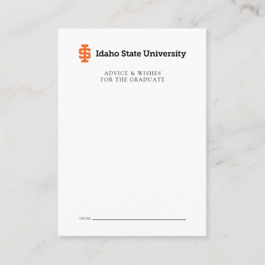 Idaho State University Officiële Logo-ontwerp Notitiekaartje (Voorkant)