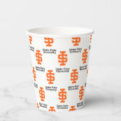 Idaho State University Officiële Logo-ontwerp Papieren Bekers (Voorkant)