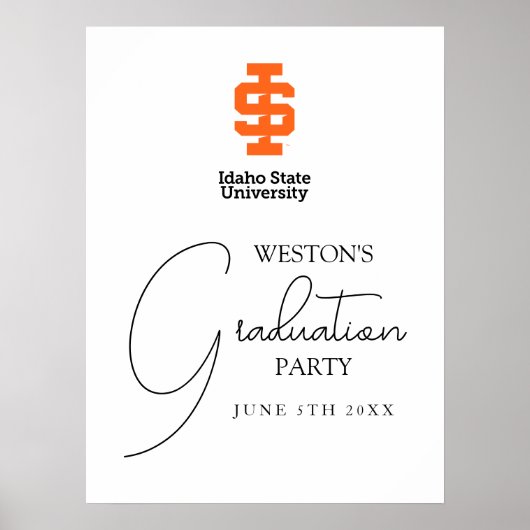 Idaho State University Officiële Logo-ontwerp Poster (Voorkant)