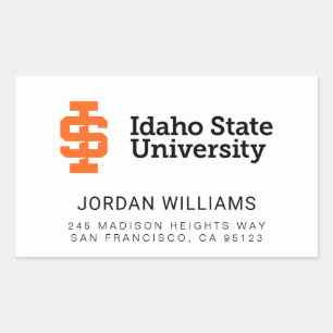 Idaho State University Officiële Logo-ontwerp Rechthoekige Sticker
