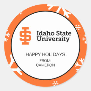 Idaho State University Officiële Logo-ontwerp Ronde Sticker