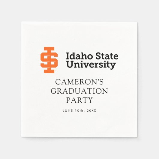 Idaho State University Officiële Logo-ontwerp Servet (Voorkant)