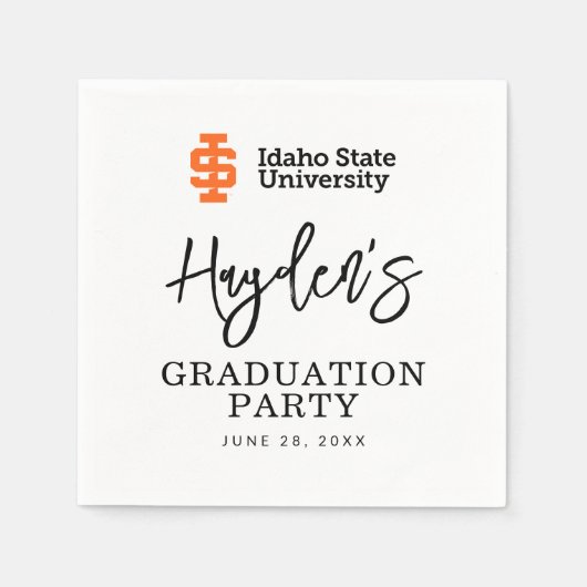 Idaho State University Officiële Logo-ontwerp Servet (Voorkant)