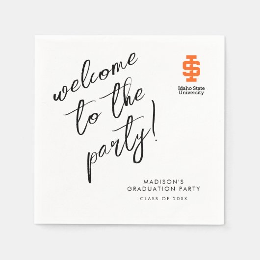 Idaho State University Officiële Logo-ontwerp Servet (Voorkant)