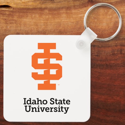 Idaho State University Officiële Logo-ontwerp Sleutelhanger (Achterkant)
