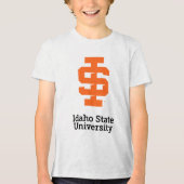 Idaho State University Officiële Logo-ontwerp Tri-Blend Shirt (Voorkant)