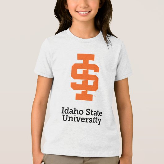 Idaho State University Officiële Logo-ontwerp Tri-Blend Shirt (Voorkant)