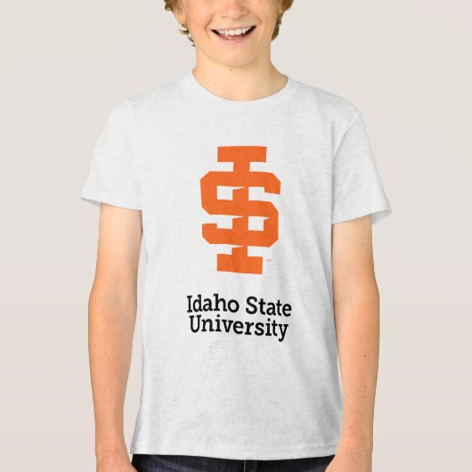Idaho State University Officiële Logo-ontwerp Tri-Blend Shirt (Voorkant)