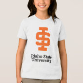 Idaho State University Officiële Logo-ontwerp Tri-Blend Shirt (Voorkant)