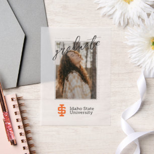 Idaho State University Officiële Logo-ontwerp Vellum Uitnodigingen