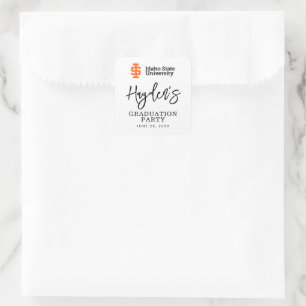 Idaho State University Officiële Logo-ontwerp Vierkante Sticker