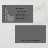 Idaho State Visitekaartje gesneden stenen look (Voorkant / Achterkant)