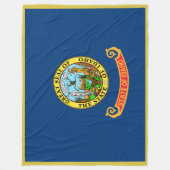 Idaho State Vlag Print Patriot Fleece Deken (Voorkant)