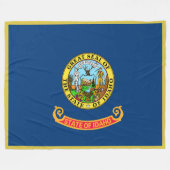 Idaho State Vlag Print Patriot Fleece Deken (Voorkant (Horizontaal))
