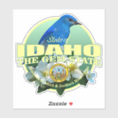 Idaho State Vogel & Bloem Sticker (Vel)