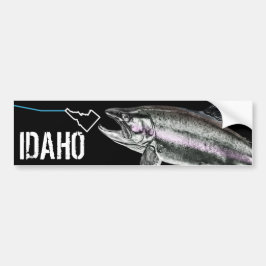 IDAHO STEELHEAD - HIER FISHY FISHY - STRIKANT IDAH BUMPERSTICKER