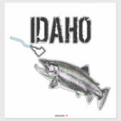 IDAHO STEELHEAD - HIER FISHY FISHY - STRIKANT IDAH STICKER (Vel)