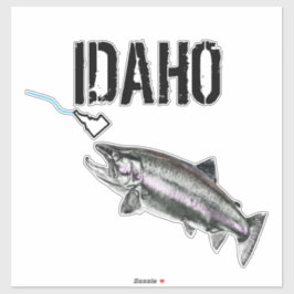 IDAHO STEELHEAD - HIER FISHY FISHY - STRIKANT IDAH STICKER