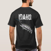 IDAHO STEELHEAD - HIER FISHY FISHY - STRIKANT IDAH T-SHIRT (Achterkant)