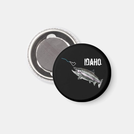 IDAHO STEELHEAD - HIER VISSERIJ - STRIKT MAGNEET (Voorkant / Achterkant)