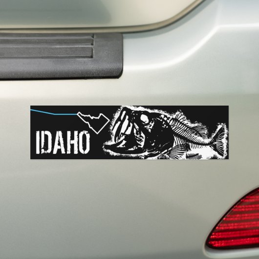 IDAHO STRIKEN - ÉÉN SLECHTBASIS BUMPERSTICKER (Op auto)