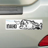 IDAHO STRIKEN - ÉÉN SLECHTBASIS BUMPERSTICKER (Op auto)