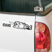 IDAHO STRIKEN - ÉÉN SLECHTBASIS BUMPERSTICKER (Op Truck)