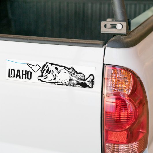 IDAHO STRIKEN - ÉÉN SLECHTBASIS BUMPERSTICKER (Op Truck)