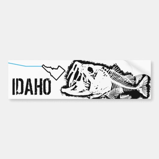 IDAHO STRIKEN - ÉÉN SLECHTBASIS BUMPERSTICKER (Voorkant)