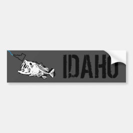 IDAHO STRIKEN - ÉÉN SLECHTBASIS BUMPERSTICKER