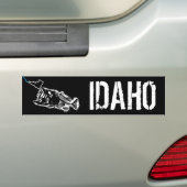 IDAHO STRIKEN - ÉÉN SLECHTBASIS BUMPERSTICKER (Op auto)