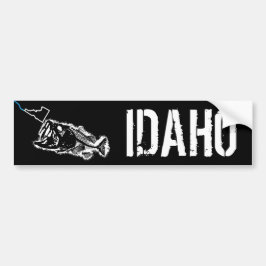 IDAHO STRIKEN - ÉÉN SLECHTBASIS BUMPERSTICKER