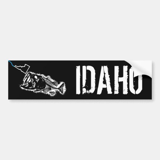 IDAHO STRIKEN - ÉÉN SLECHTBASIS BUMPERSTICKER (Voorkant)