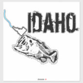 IDAHO STRIKEN - ÉÉN SLECHTBASIS STICKER (Vel)