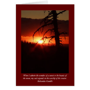 Idaho Sunset Blank Card