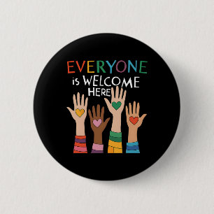 Idaho Teacher Iedereen is hier welkom Ronde Button 5,7 Cm