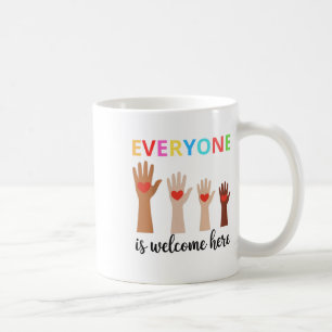 Idaho Teacher Iedereen is welkom hier uit de eerst Koffiemok
