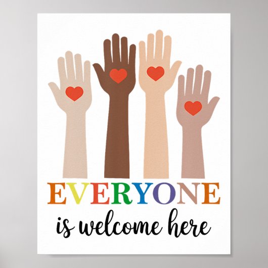 Idaho Teacher Iedereen is welkom hier uit de eerst Poster (Voorkant)