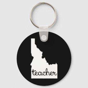 Idaho Teacher Outting Gift Cool Motivatie Land Sleutelhanger