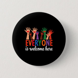 Idaho Teacher Shirt Iedereen is hier welkom Pride Ronde Button 5,7 Cm