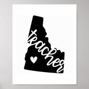 Idaho Teacher State Pride voor docenten Poster