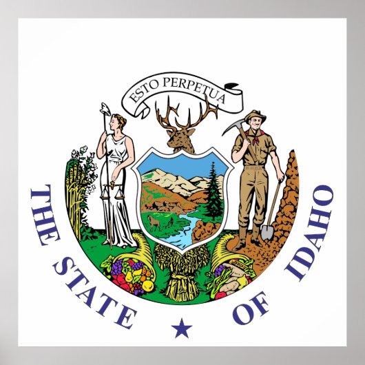 Idaho-teken Poster (Voorkant)