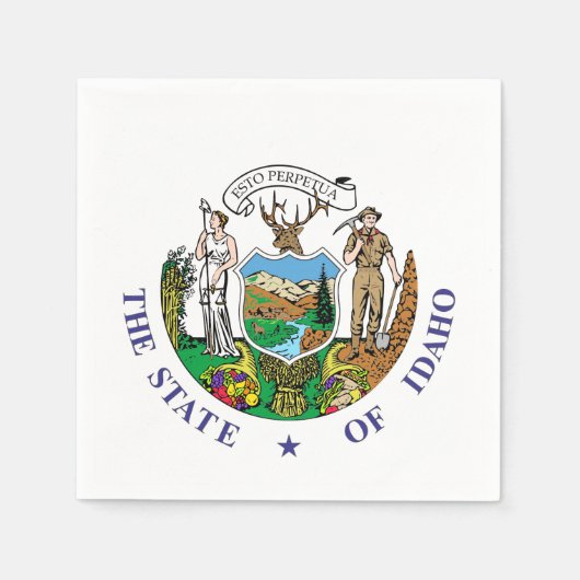 Idaho-teken Servet (Voorkant)