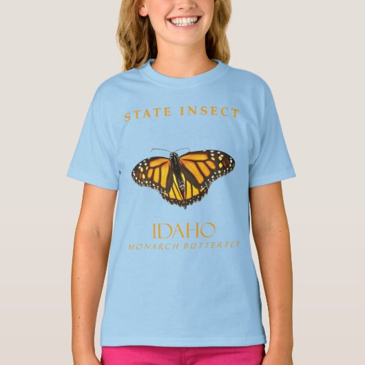 Idaho Territorium Insect De Monarch T-shirt (Voorkant)