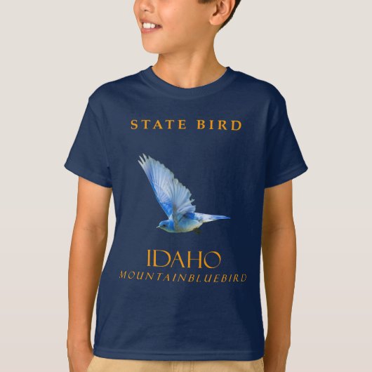 Idaho Territory Bird, een vogel uit de Amerikaanse T-shirt (Voorkant)