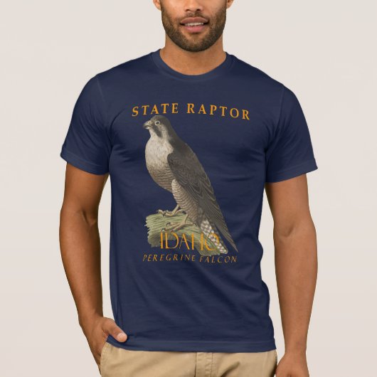 Idaho Territory Raptor De Falco Peregrinus T-shirt (Voorkant)
