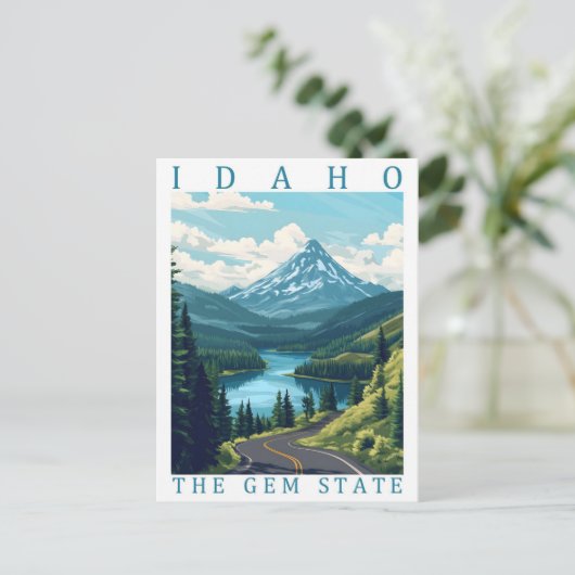 Idaho the Gem State Verenigde Staten Briefkaart (Staand voorkant)