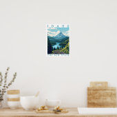 Idaho the Gem State Verenigde Staten Poster (Keuken)