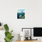 Idaho the Gem State Verenigde Staten Poster (Thuiskantoor)