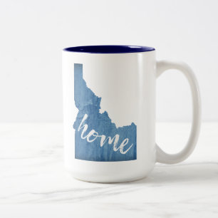 Idaho Thuis Houtnerf Tweekleurige Koffiemok